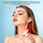 Face & Neck Massager Tool 7 In 1 | Skin Tightening Wrinkle Remover & Double Chin Reducer | Portable Rechargeable Anti-Aging Beauty Device