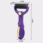 GoPets 2-in-1 Deshedding & Dematting Comb & Grooming Brush for Dogs & Cats